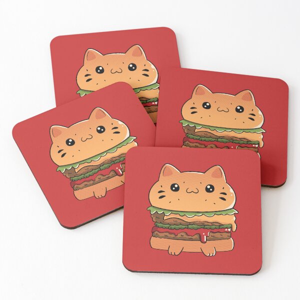 Item preview, Cat Burger Red by Tobe Fonseca designed and sold by Tobe Fonseca®.