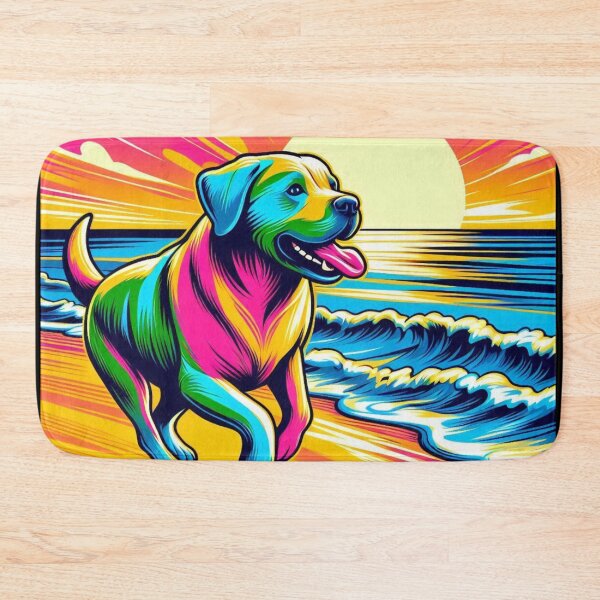 Item preview, Psychedelic Dog – Sunset Beach Run designed and sold by Dogandesighn.