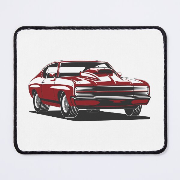 Item preview, Minimalist Classic Muscle Car Silhouette - Aesthetic Clean Vector Art designed and sold by Torque Creed.