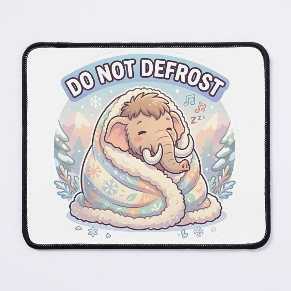Item preview, Woolly Mammoth - Do Not Defrost Cozy Blanket Burrito designed and sold by WowDezign.