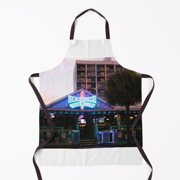 Item preview, Neon-Lit Beach Bar at Dusk designed and sold by Cynthia48.