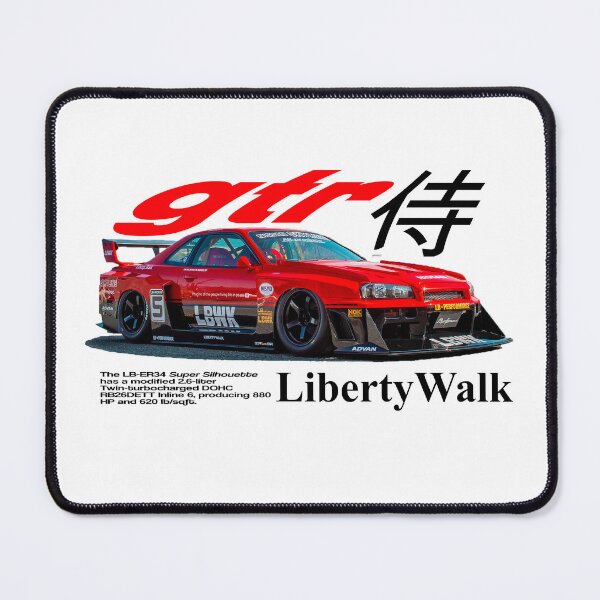 Item preview, Nissan Skyline GTR R34 "Silhouette" Red designed and sold by 444WORKS.