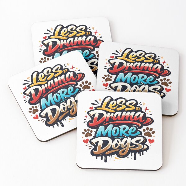 Item preview, Less Drama More Dogs – Graffiti Dog Lover designed and sold by PurfectPredator.