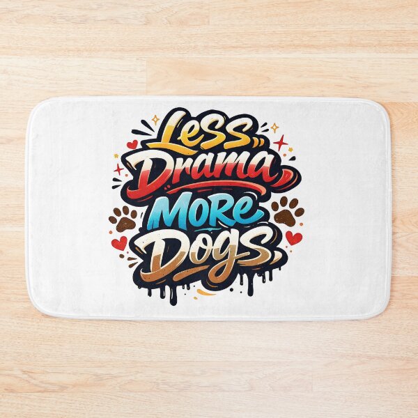 Item preview, Less Drama More Dogs – Graffiti Dog Lover designed and sold by PurfectPredator.