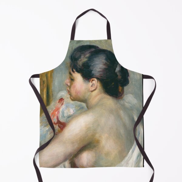 Item preview, Dark Haired Woman by Pierre-Auguste Renoir: Romantic Impressionist Portrait Poster designed and sold by artofuniverse.
