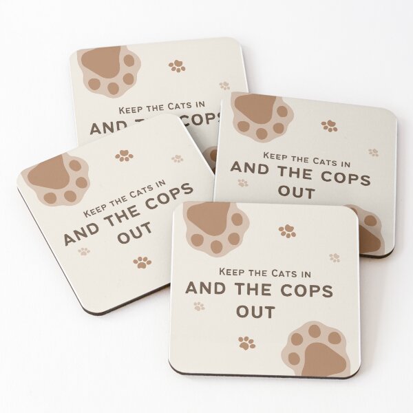 Item preview, Keep the Cats in and the Cops Out designed and sold by Publicdefender.