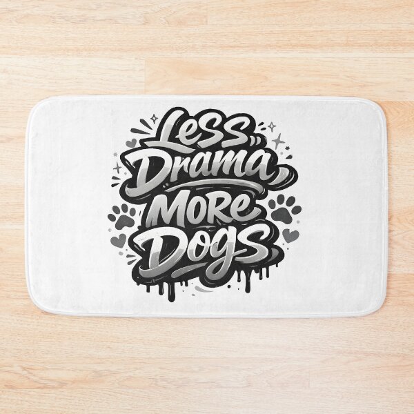 Item preview, Less Drama More Dogs – Graffiti Dog Lover designed and sold by PurfectPredator.