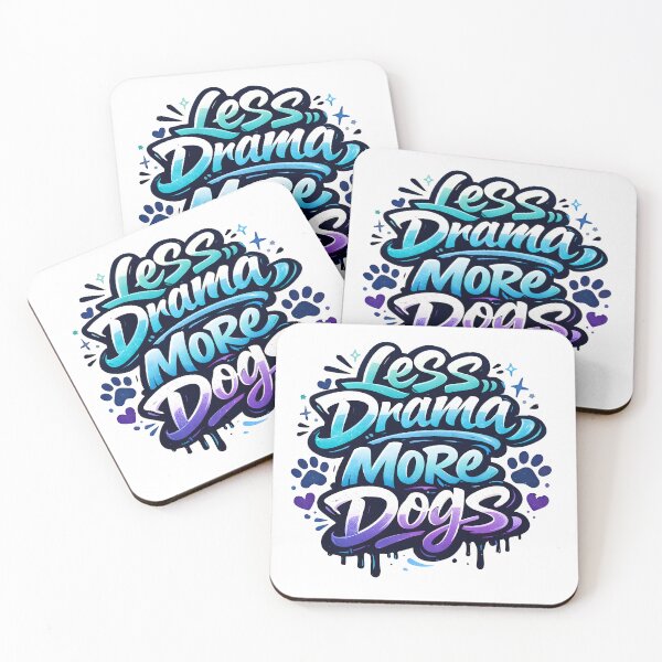 Item preview, Less Drama More Dogs – Graffiti Dog Lover designed and sold by PurfectPredator.