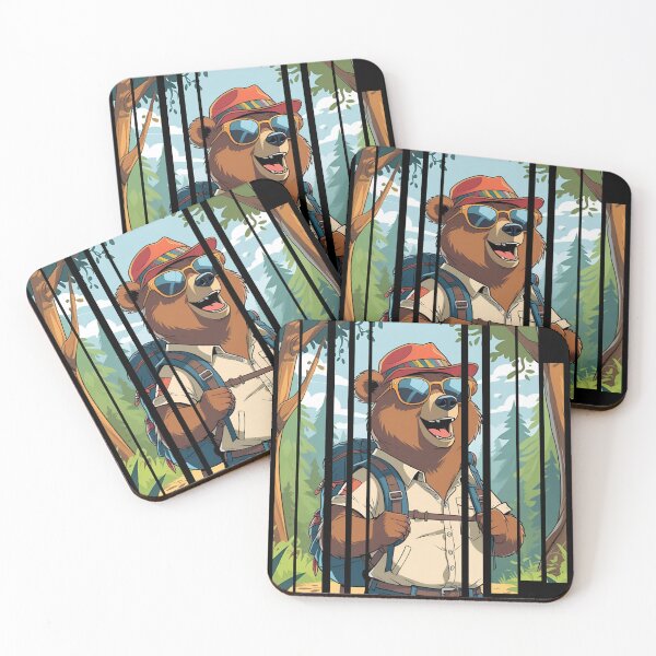 Item preview, Claiming bear wearing backpack sunglasses and hate 2 designed and sold by Neon G.