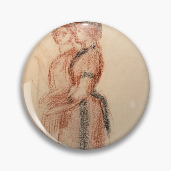 Item preview, Deux Elegantes by Pierre-Auguste Renoir: Impressionist Figure Study Poster designed and sold by artofuniverse.