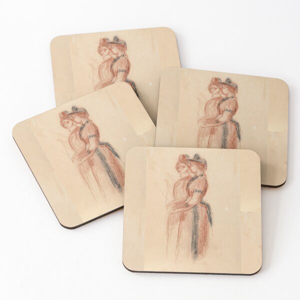 Item preview, Deux Elegantes by Pierre-Auguste Renoir: Impressionist Figure Study Poster designed and sold by artofuniverse.