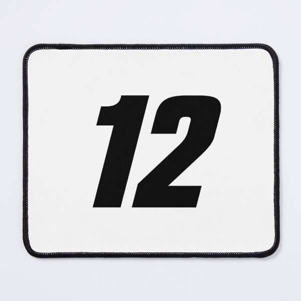 Item preview, Number 12 Black Color White Outline designed and sold by Martin Czoka.