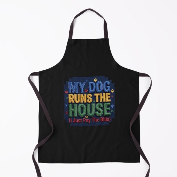 Item preview, My Dog Runs The House Typography designed and sold by PawPlanetPro.