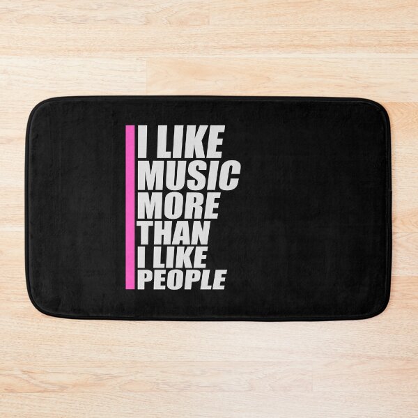 Item preview, I Like Music More Than I Like People Funny Quote designed and sold by shirt-o-mat.