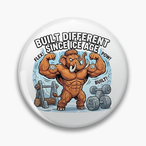 Item preview, Woolly Mammoth - Built Different Since Ice Age Flexing Gym Parody designed and sold by WowDezign.