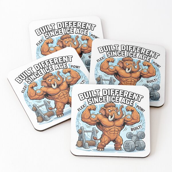 Item preview, Woolly Mammoth - Built Different Since Ice Age Flexing Gym Parody designed and sold by WowDezign.