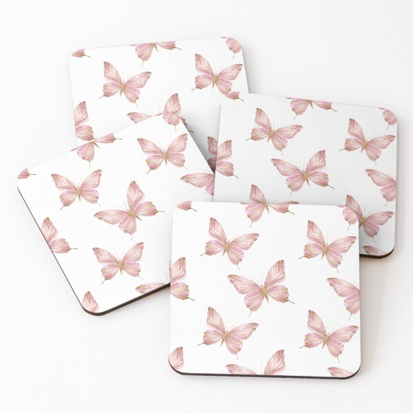 Item preview, Pink Gold Striped Butterflies Seamless Pattern Elegant Design designed and sold by EL-Lebedenko.