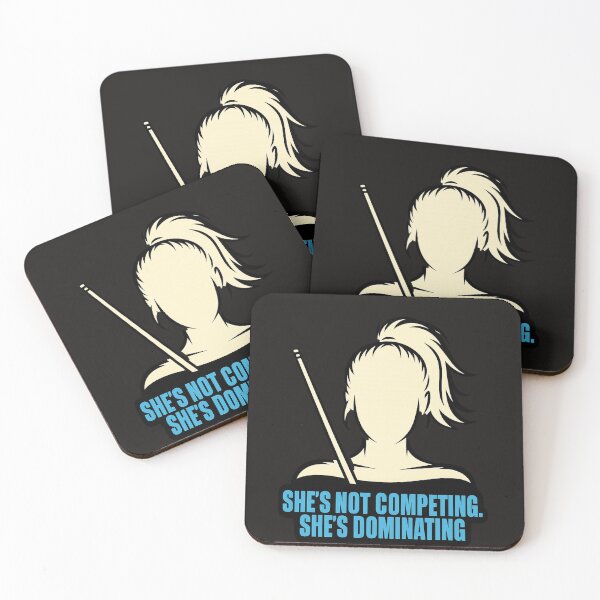Item preview, woman pool player, not competing  designed and sold by Crazyhuskychick.