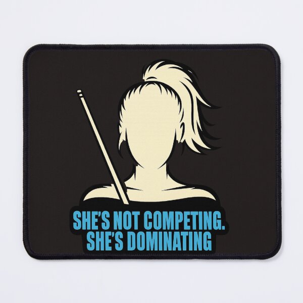 Item preview, woman pool player, not competing  designed and sold by Crazyhuskychick.