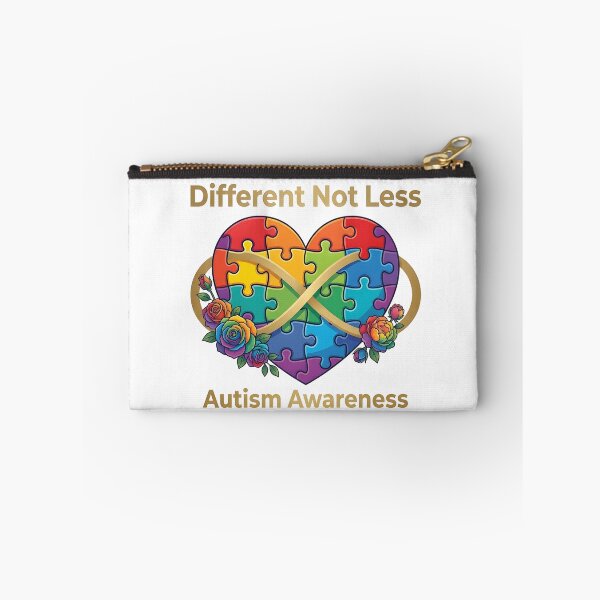 Item preview, Different Not Less – Rainbow Puzzle Heart Autism Awareness Graphic designed and sold by CoastalEmp.