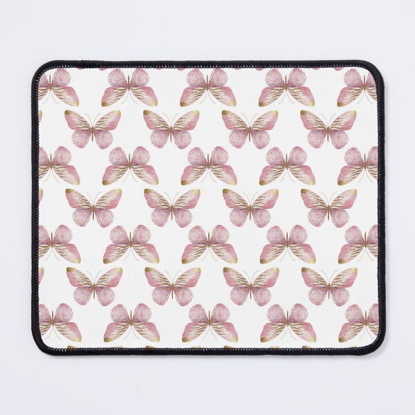 Item preview, Pink Gold Dotted Butterflies Seamless Pattern Elegant Luxury designed and sold by EL-Lebedenko.