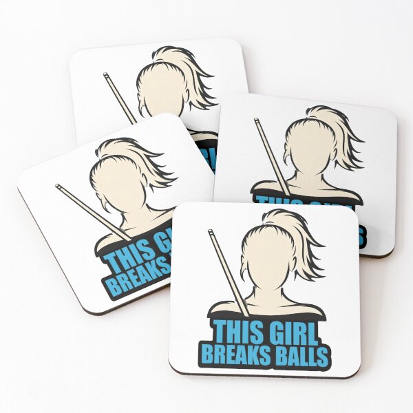 Item preview, woman pool player, breaks balls designed and sold by Crazyhuskychick.