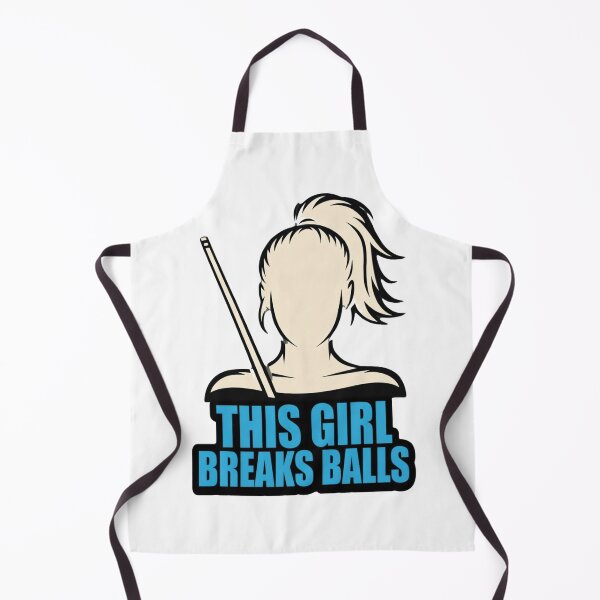 Item preview, woman pool player, breaks balls designed and sold by Crazyhuskychick.