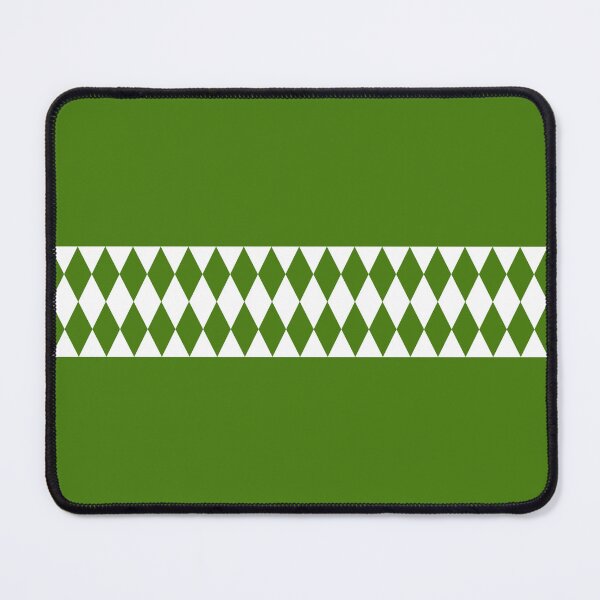 Item preview, Seamless background with a horizontal border stripe of green and white geometric diamond shapes. designed and sold by boss39.
