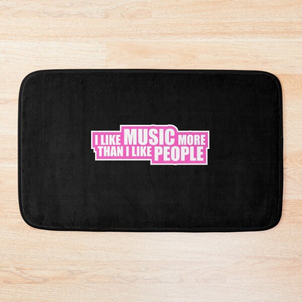 Item preview, I Like Music More Than I Like People Funny Quote designed and sold by shirt-o-mat.