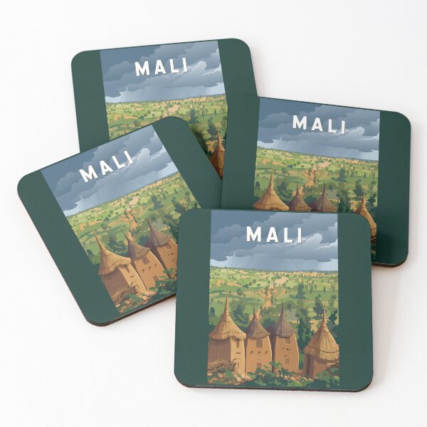 Item preview, Mali Illustration Travel Art Vintage designed and sold by KrisSidDesigns.