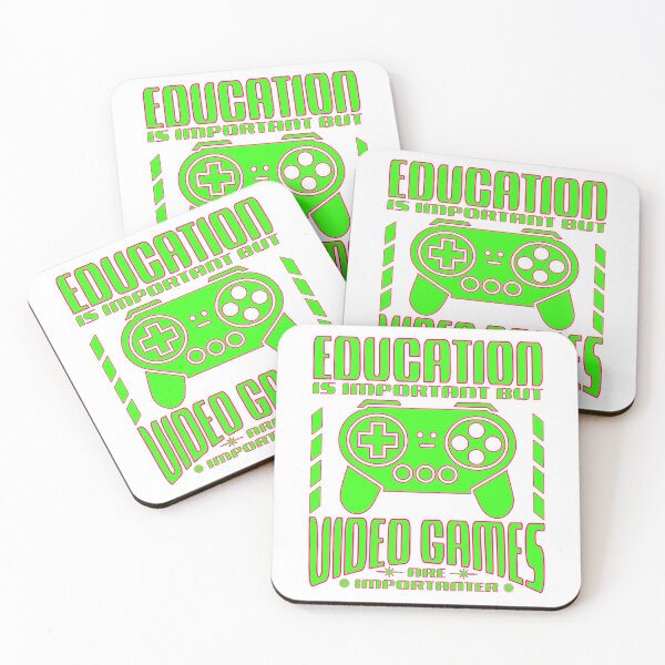 Item preview, Education Is Important But Video Games Are Importanter Funny Gamer Quote designed and sold by Abaseen.