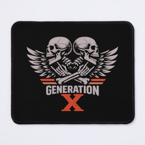 Item preview, Funny Gen X Pride Shirt Skull Rock Hand Retro 80s 90s Generation X Tee designed and sold by maxiprom.