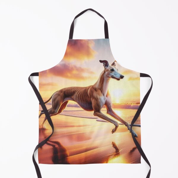 Item preview, Greyhound at Sunset – Coastal Freedom Run designed and sold by Dogandesighn.