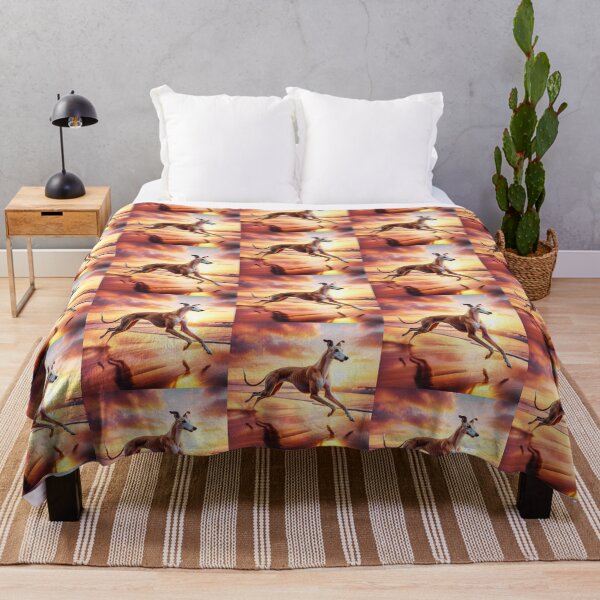 Item preview, Greyhound at Sunset – Coastal Freedom Run designed and sold by Dogandesighn.