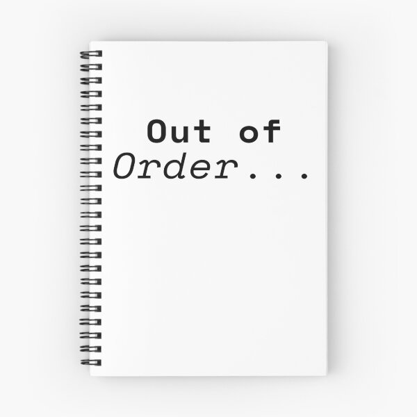 Item preview, out of Order designed and sold by NotToday-studio.