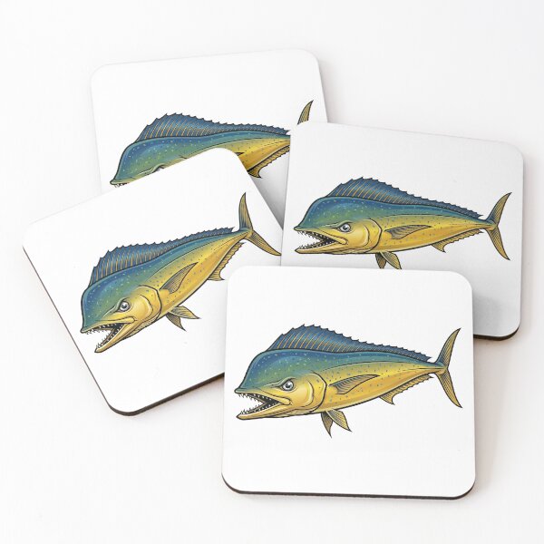 Item preview, Vibrant Mahi Mahi Dolphin Fish Illustration designed and sold by WayoftheWater.