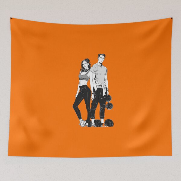 Item preview, Modern Fitness Duo designed and sold by StrongEveryDayStore.