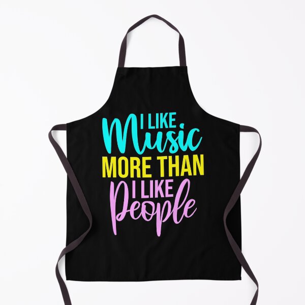 Item preview, I Like Music More Than I Like People Funny Quote designed and sold by shirt-o-mat.