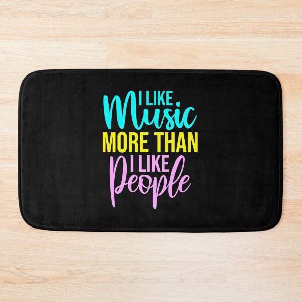 Item preview, I Like Music More Than I Like People Funny Quote designed and sold by shirt-o-mat.