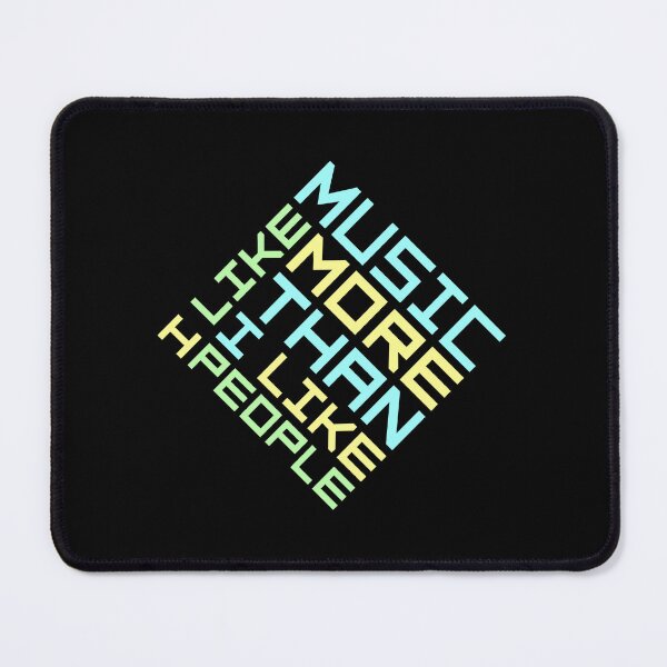 Item preview, I Like Music More Than I Like People Funny Quote designed and sold by shirt-o-mat.