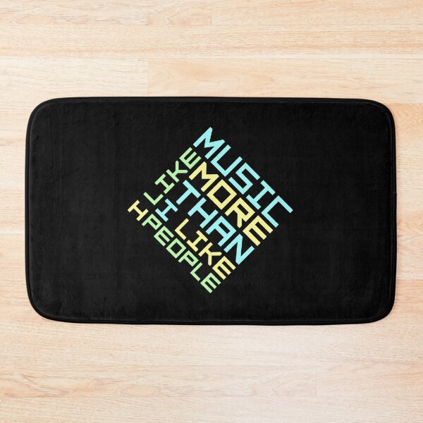 Item preview, I Like Music More Than I Like People Funny Quote designed and sold by shirt-o-mat.