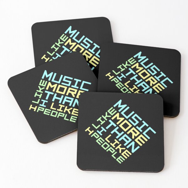 Item preview, I Like Music More Than I Like People Funny Quote designed and sold by shirt-o-mat.