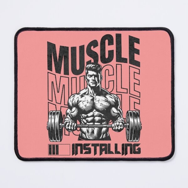 Item preview, Muscle Installing - Bodybuilding Progress & Gym Motivation designed and sold by Abaseen.