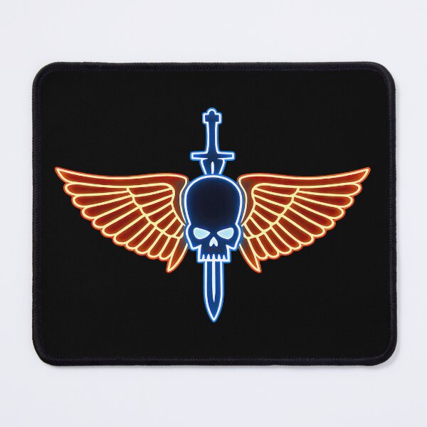Item preview, Neon Skull Wings Dagger – Retro Cyberpunk Emblem designed and sold by obstinator.