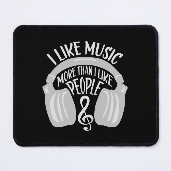 Item preview, I Like Music More Than I Like People Funny Quote designed and sold by shirt-o-mat.
