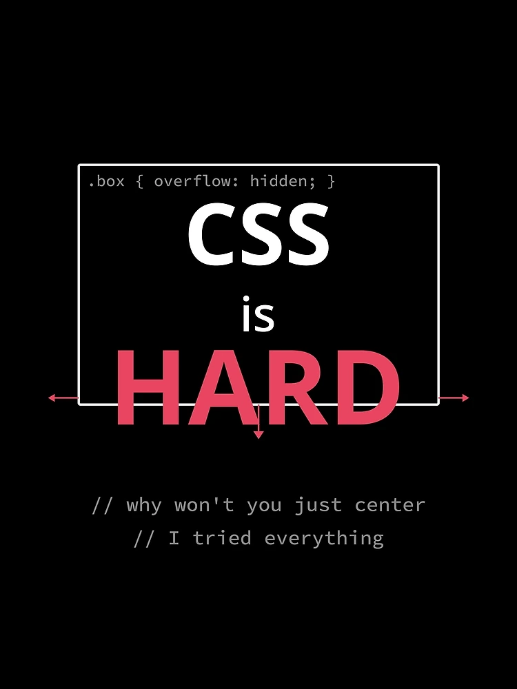 Thumbnail 3 of 3, Scarf, CSS is Hard — Overflow Edition designed and sold by SyntaxThreads.