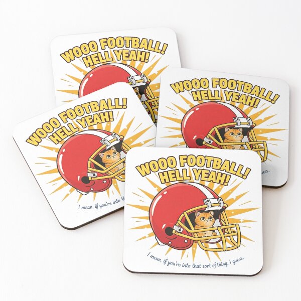 Item preview, Wooo Football Sticker Playful Subtext Humor designed and sold by octozap.