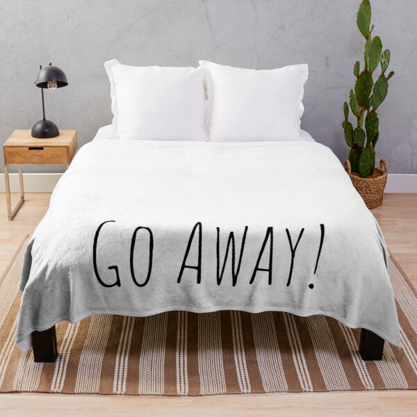 Item preview, Go Away Minimal Dark Aesthetic Quote designed and sold by GraveyardGlam.