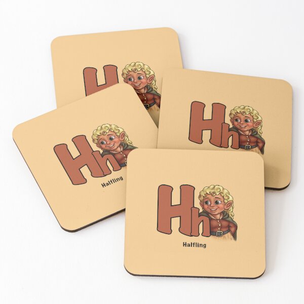 Item preview, H is for Halfling – D&D Alphabet designed and sold by AnneOther.