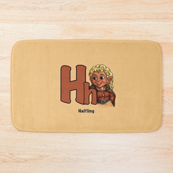Item preview, H is for Halfling – D&D Alphabet designed and sold by AnneOther.
